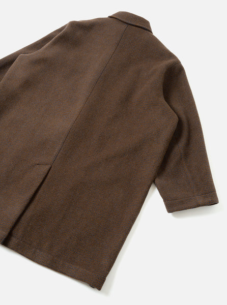 Stan Coat - Navy/Brown