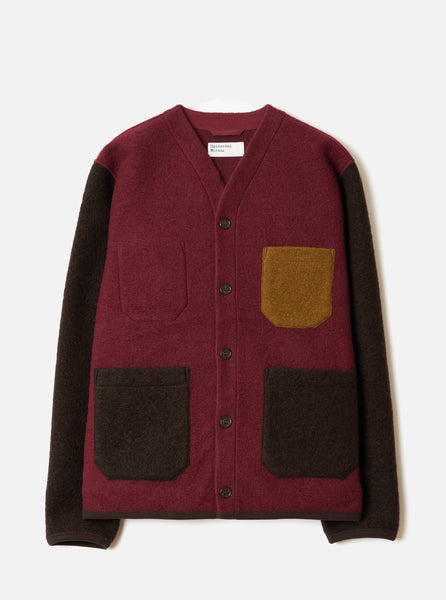 Cardigan - Brown/Berry