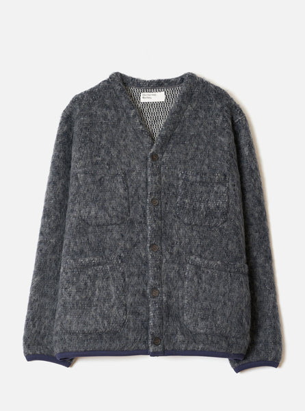 Cardigan - Navy/Pale Grey