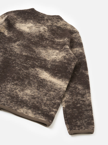 Cardigan - Cloud Camo Knit - Brown