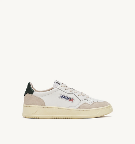 Autry Medalist Low - Leather/Suede - White/Mountain