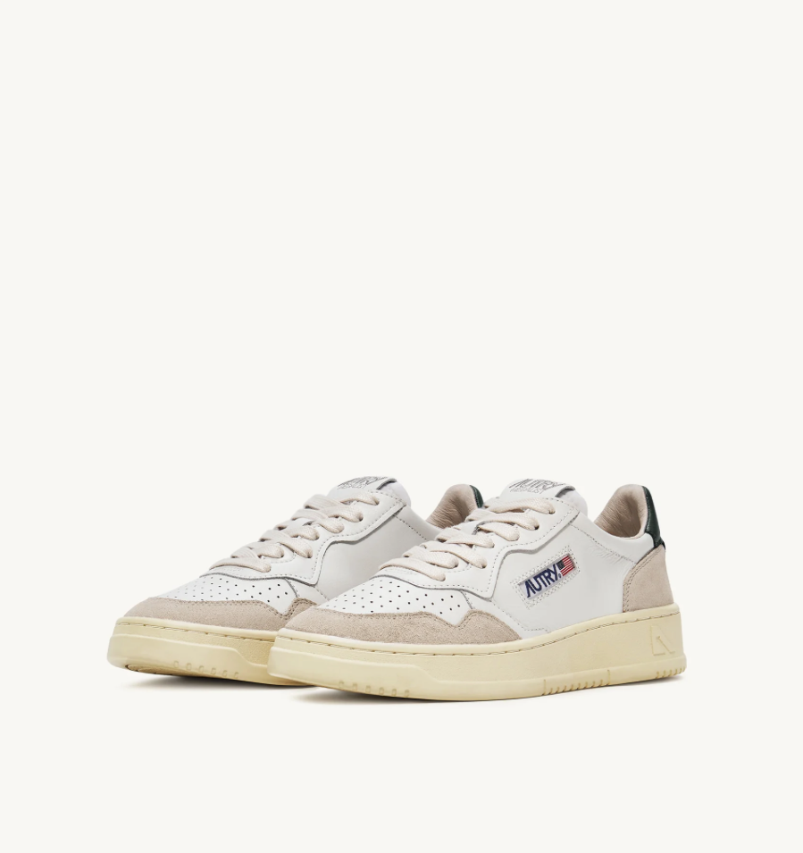 Autry Medalist Low - Leather/Suede - White/Mountain – MR.BLUE