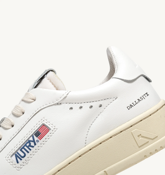 Autry - Dallas Low Leather - White