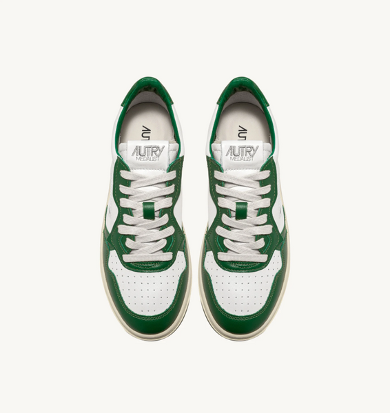 Autry Medalist Low - Bi-Color - White/Green