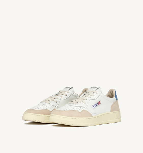 Autry Medalist Low - Leather/Suede - White/Niagara