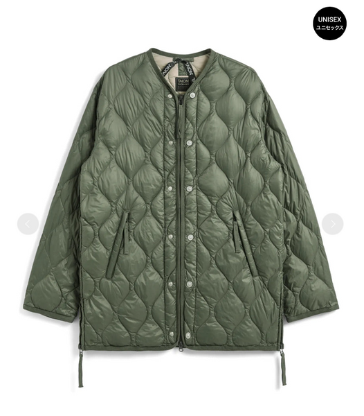 Down Jacket - Long - Olive