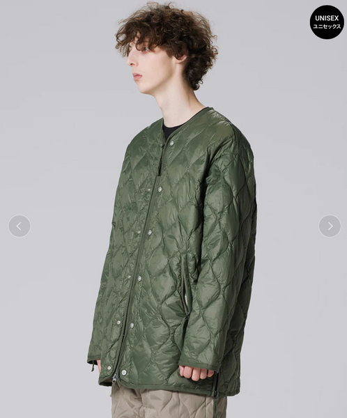 Down Jacket - Long - Olive