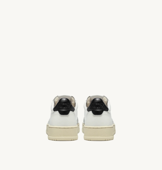 Autry Medalist Low - Leather/Leather - White/Black