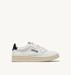 Autry Medalist Low - Leather/Leather - White/Space