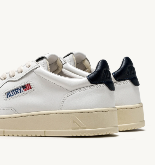 Autry Medalist Low - Leather/Leather - White/Space