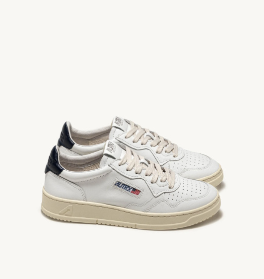 Autry Medalist Low - Leather/Leather - White/Space