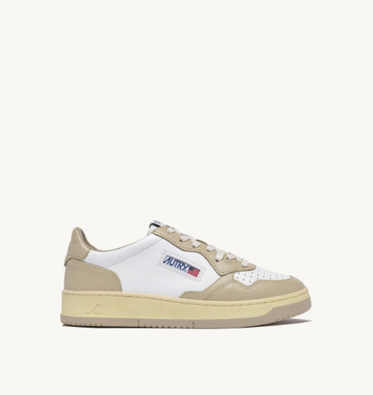 Autry Medalist Low Bi color - Leather/Leather - White/Foam