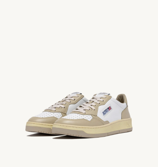 Autry Medalist Low Bi color - Leather/Leather - White/Foam