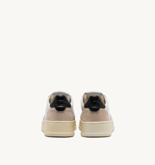 Autry Medalist Low - Leather/Suede - White/Black