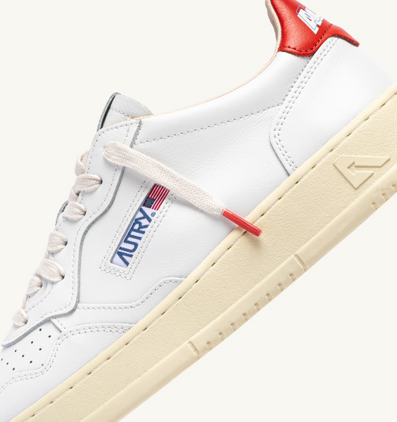 Autry Medalist Low - Leather/Leather - White/Spicy