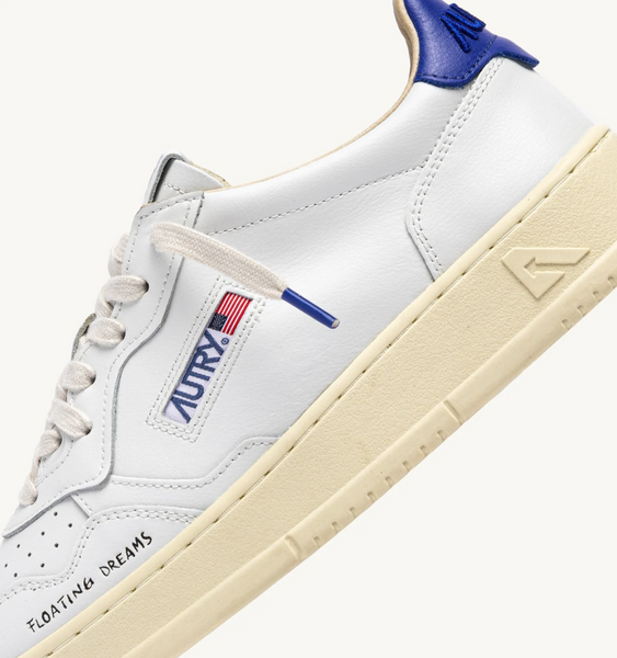 Autry Medalist Low - Leather/Leather - White/Beaucoup Blue
