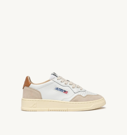 Autry Medalist Low - Leather/Suede - White/Lion