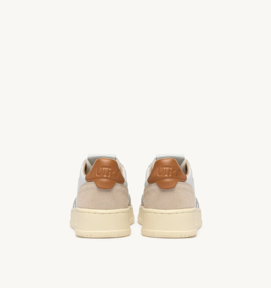 Autry Medalist Low - Leather/Suede - White/Lion