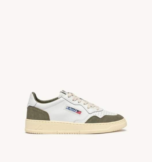 Autry Medalist Low - Leather/Suede - Smoked Green