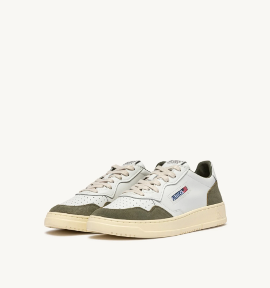Autry Medalist Low - Leather/Suede - Smoked Green