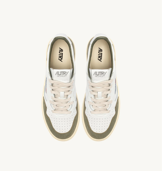 Autry Medalist Low - Leather/Suede - Smoked Green