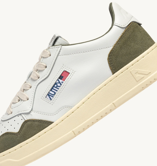Autry Medalist Low - Leather/Suede - Smoked Green