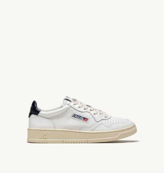 Autry Medalist Low - Leather/Leather - White/Space