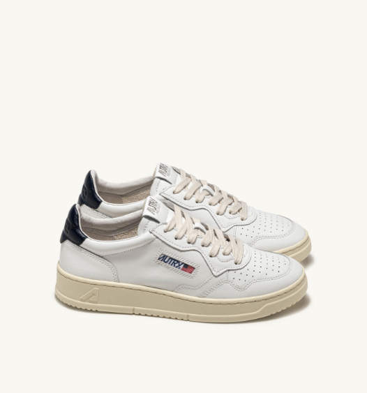 Autry Medalist Low - Leather/Leather - White/Space