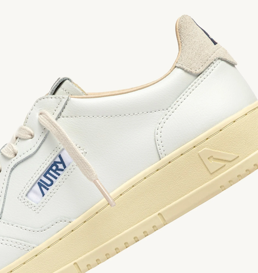 Autry Medalist Low - Leather/Leather - White/SnowWhite