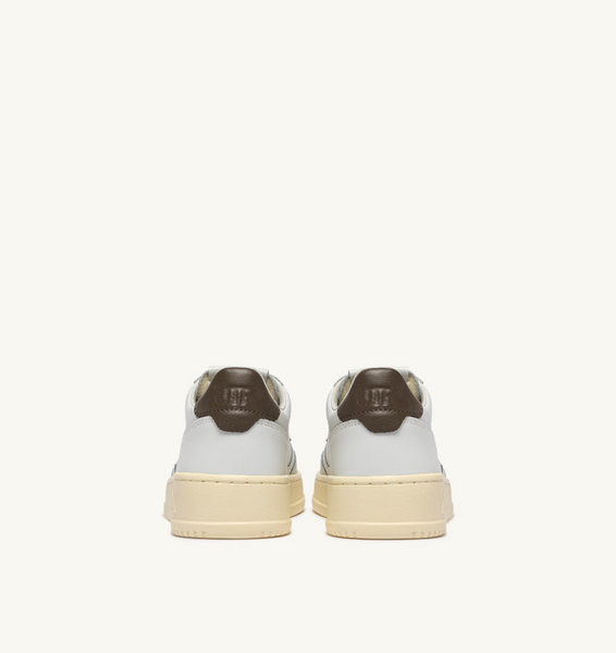 Autry Medalist Low - Leather/Leather - White/Chocolate