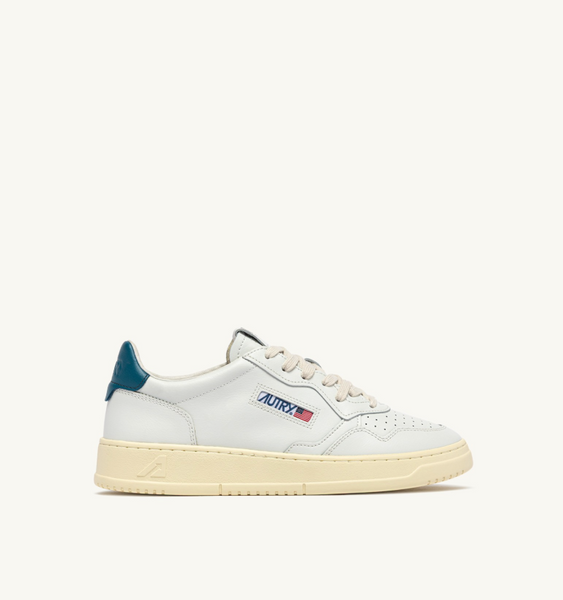 Autry Medalist Low - Leather/Leather - White/Malblue