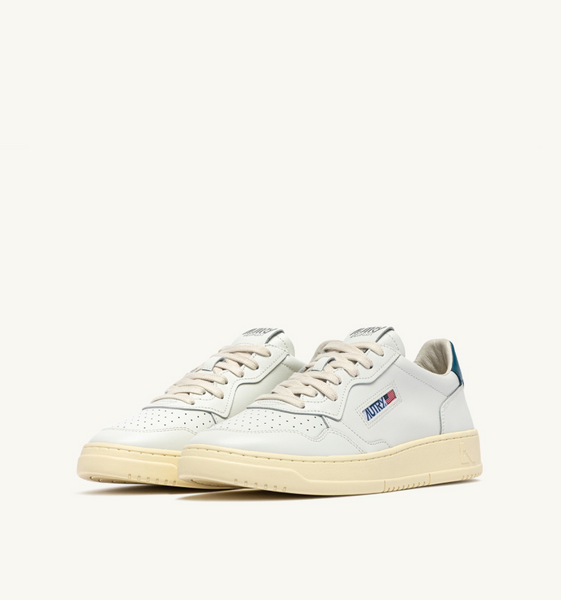 Autry Medalist Low - Leather/Leather - White/Malblue