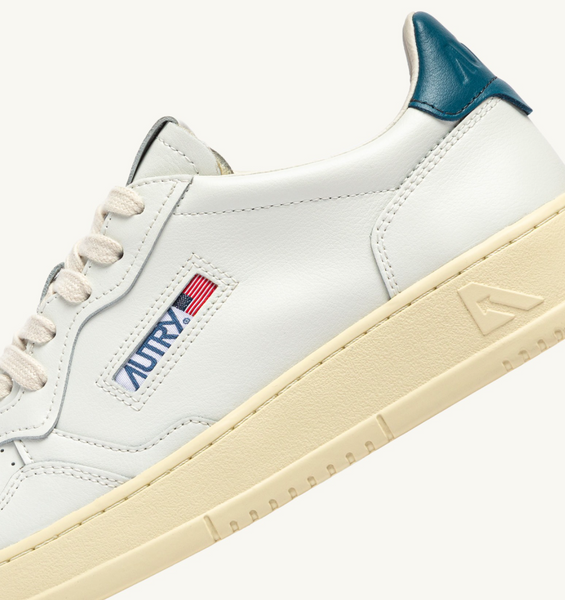 Autry Medalist Low - Leather/Leather - White/Malblue