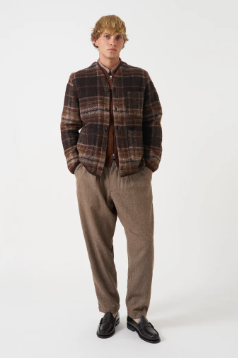 Cardigan - Pino Wool Fleece - Brown