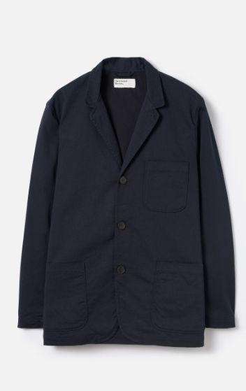 Three Button Jacket - Navy