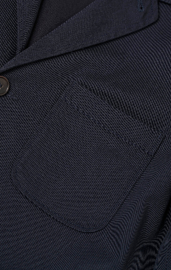 Three Button Jacket - Navy
