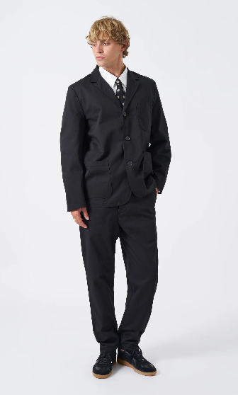Three Button Jacket - Black