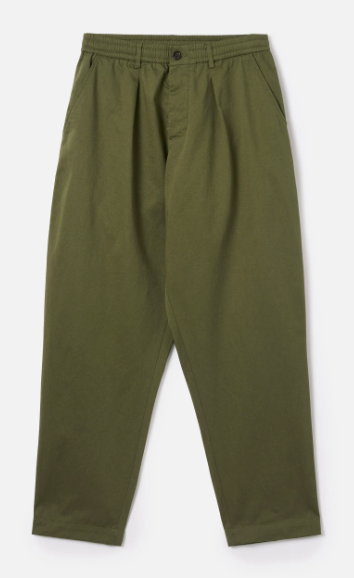 Pleated Track Pant - Twill