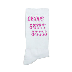 BISOUS Socks - White/Pink