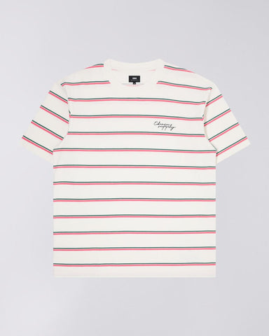 Windup T-Shirt - White / Pink / Green