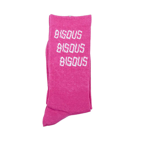 BISOUS Socks - Pink/White