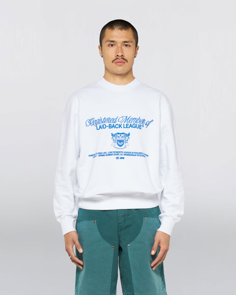 Laid Back League Sweat - White