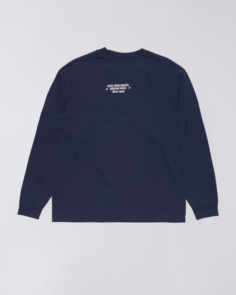 Laid Back League T-Shirt LS - Maritime Blue