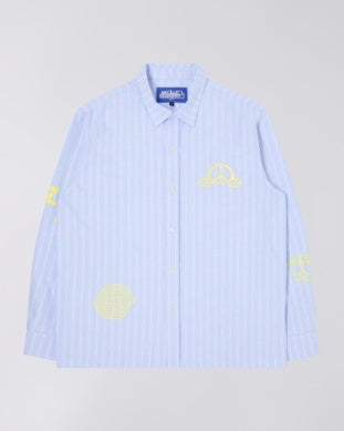 Sebastian Stripes Shirt - Blue/Wisper