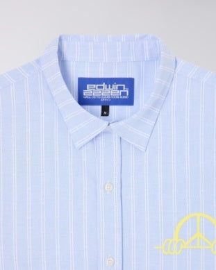 Sebastian Stripes Shirt - Blue/Wisper