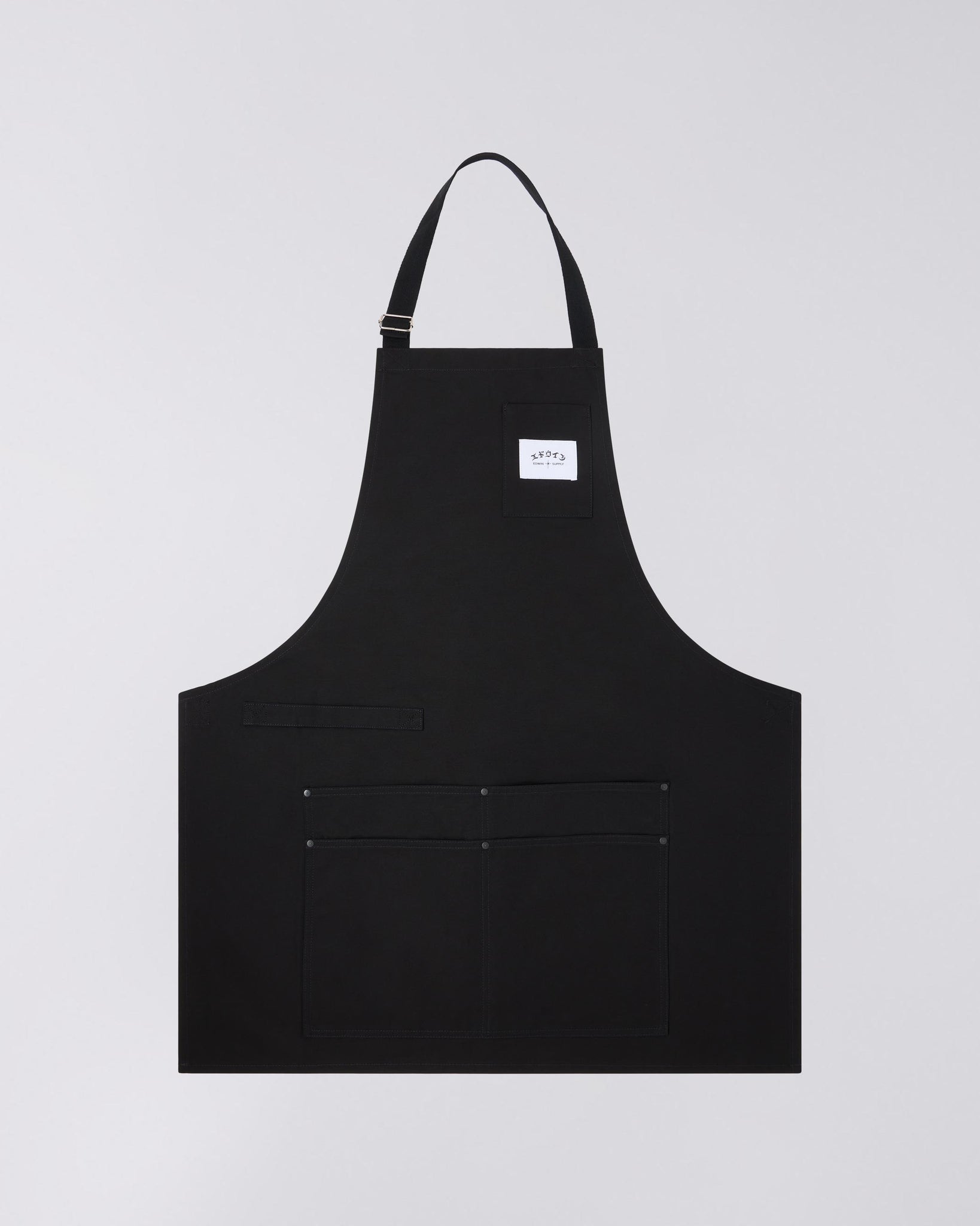 Louie Apron Black - Panama Canvas