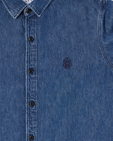 Sebastian Shirt - Mid Stone Wash