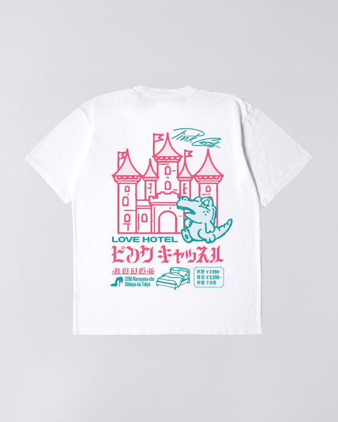 Pink Castle T-Shirt - White