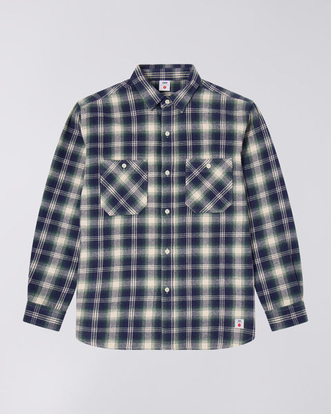 Work Shirt - Navy/Green