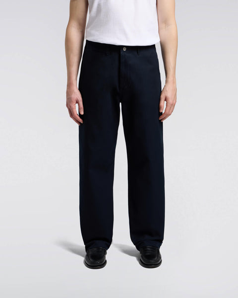 Wide Trousers Pant - Navy Unwashed